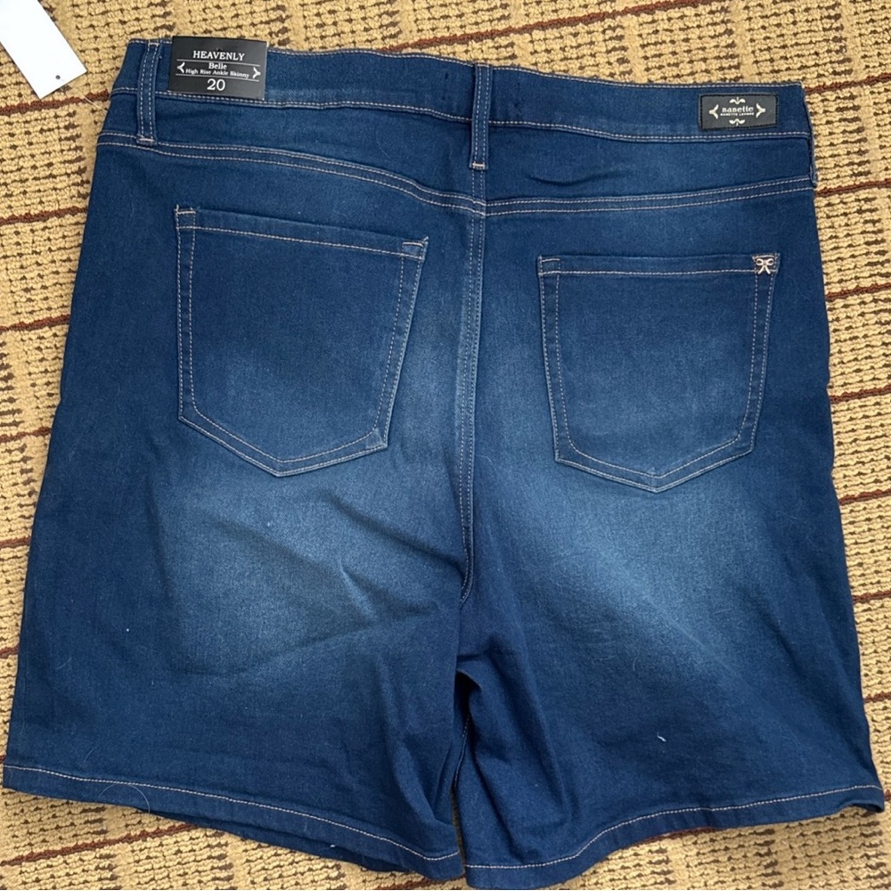 Nanette Lepore Dark Blue High Rise Jeans shorts - Picture 5 of 8